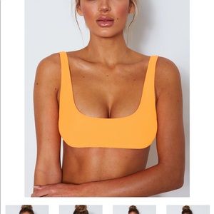 Flamingo Tangerine Bikini Top